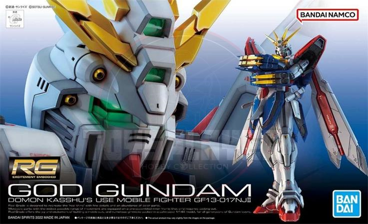 BANDAI RG 1/144 GOD Gundam Domon Kasshu's Use Mobile Fighter GF13-017NJII