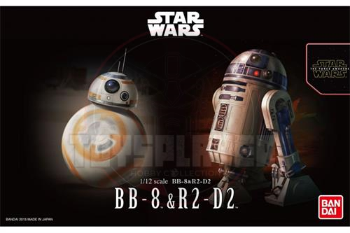 Star Wars 1/12 BB-8 & R2-D2 Platis Model Kit