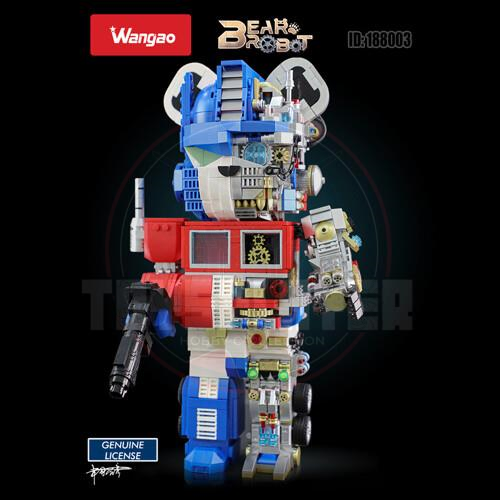 Wangao 万高 188003 Mechanical Transformers Optimus Prime Bear Robot
