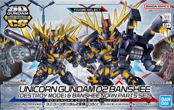 Bandai SD Unicorn Gundam 02 Banshee Norn Parts Set Destroy Mode