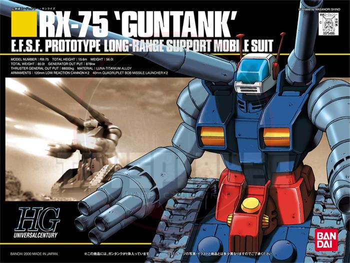 HGUC 1/144 RX-75 Guntank Gundam Model kit