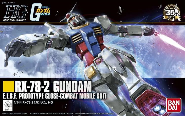 HG 1/144 RX-78-2 Gundam Plastic Model Kit