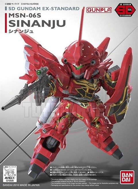SD Gundam EX Standard MSN-06S Sinanju Model Kit