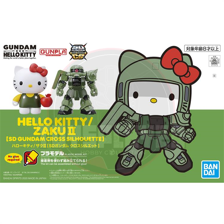 SD Cross Silhouette Gundam Hello Kitty Zaku II Model Kit
