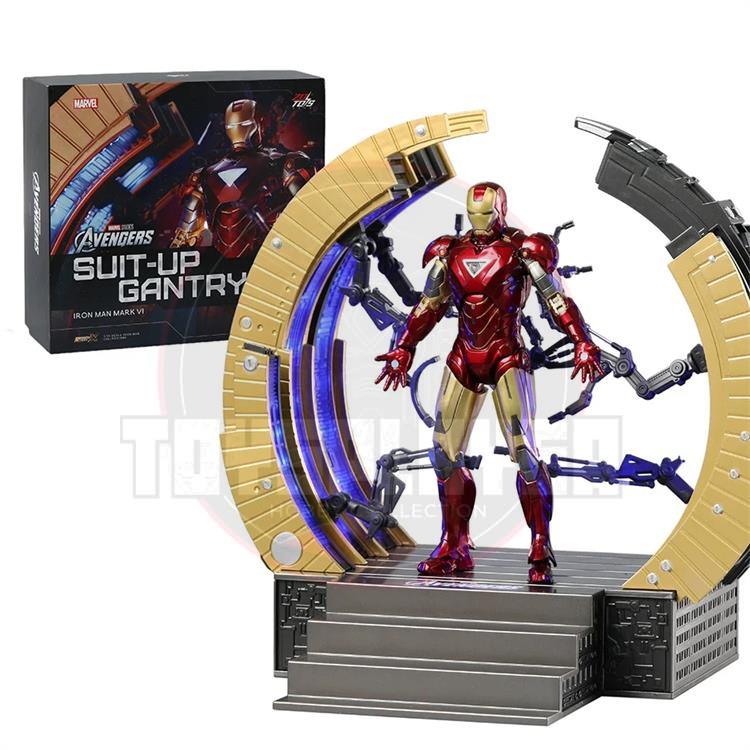 ZDToys Iron Man Avengers MARK VI Suit-up Gantry Action Figure