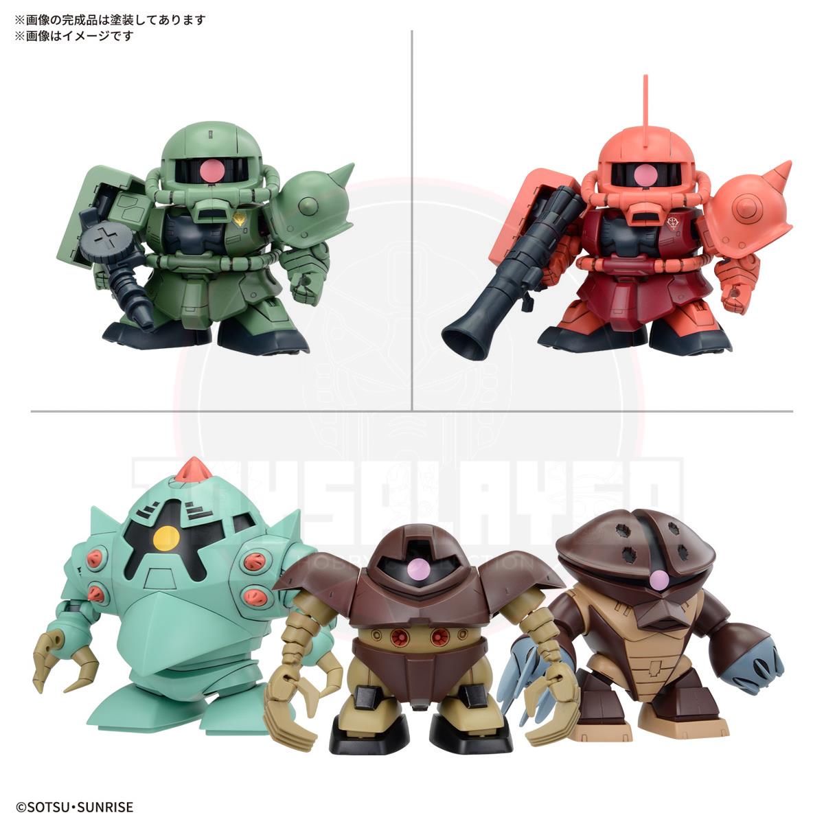 (Pre-Order) BB Senshi Mobile Suit Gundam Zeon Army MS Set Model Kits