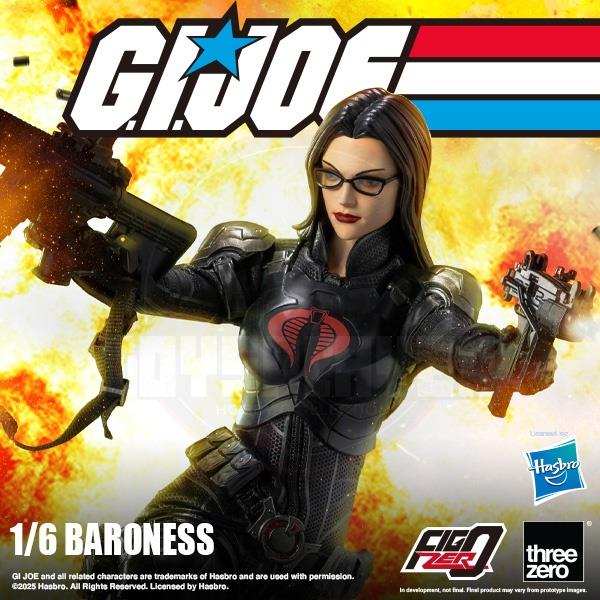 (Pre-Order) ThreeZero G.I. Joe FigZero Baroness 1/6 Scale Action Figure