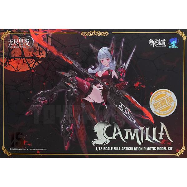 E-MODEL Endless Night Vampire Camilla (Collection Card Ver.) 1/12 Scale Model Kit