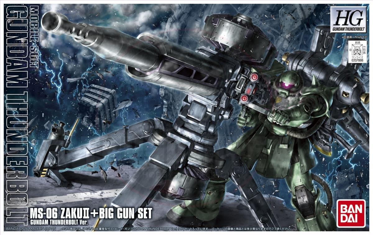 HGGT 1/144 Zaku II + Big Gun (Gundam Thunderbolt Ver.)Model Kits